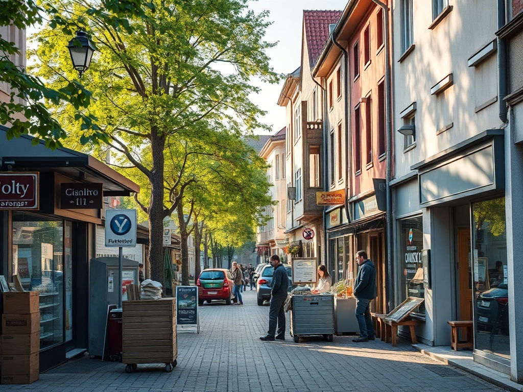 Widok na uzdrowisko Świeradów-Zdrój z górami w tle
